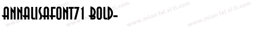 AnnaLisaFont71 Bold字体转换